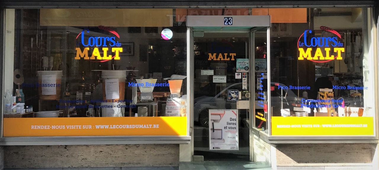 La boutique du Cours du Malt à Mons